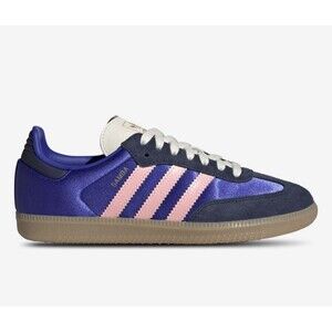 Adidas Samba OG Women's Size 7 Athletic Blue Pink Casual Sneakers $100 MSRP